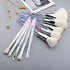 Kingtree Crystal Makeup Brush Set, 10PCS Sparkling Premium Makeup Brushes Professional Synthetic Bristles Foundation Blush Concealer Eyeshadow Mak...