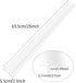 MSDADA 2 Pcs Silicone Stove Counter Gap Cover, Kitchen Counter Gap Anti-Slip Filler for Seals Spills Between Counter, Stovetop, Oven, Washing Machine (25 Inches, Clear?