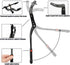 Bike Kickstand Adjustable Aluminium Alloy Bicycle Kickstand Bike Side Kickstand Fit for 22" 24" 26" 28" Mountain Bike/700 Road Bike/BMX/MTB (Three...
