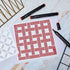 12 Sets Geometric Honeycomb Stencils Painting Art Templates Stencils for Scrapbooking Drawing Tracing DIY Furniture Wall Floor Decor (6 x 6 Inch)...