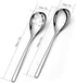 6-Piece Serving Spoons Set,Stainless Steel Serving Tablespoons,Serving Spoons x 3, Slotted Spoons x 3,9.4 Inches Large Serving Spoon for Buffet Pa...