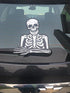 Skully Waving Skeleton Arm WiperTags Decal Made in USA attaches to Rear Vehicle Wiper Blades...