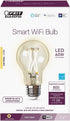Feit Electric A1960CL/927CA/FIL/AG 60 Watt Equivalent WiFi Dimmable, No Hub Required, Alexa or Google Assistant, Filament A19 LED Smart Light Bulb...