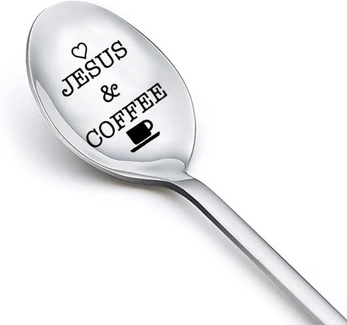 Coffee Spoon for Mom Dad Birthday Gifts for Women Best Friend Christmas Gifts for Men Son Daughter Gifts for Coffee Lovers Drinkers Boyfriend Husb...
