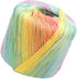 Crochet Yarn: 133M Light Rainbow Cotton Yarn for Crocheting - Soft, Multi-Color Thread for DIY Hand Knitting Scarves, Hats, Shawls, Sweaters, Blan...