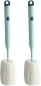 Bottle Soft Brush -2Pcs Sponge Bottle Brush Soft and Easy to Clean, Baby Bottle Sponge Brush Can Effectively Remove The Stain Residue On The Botto...