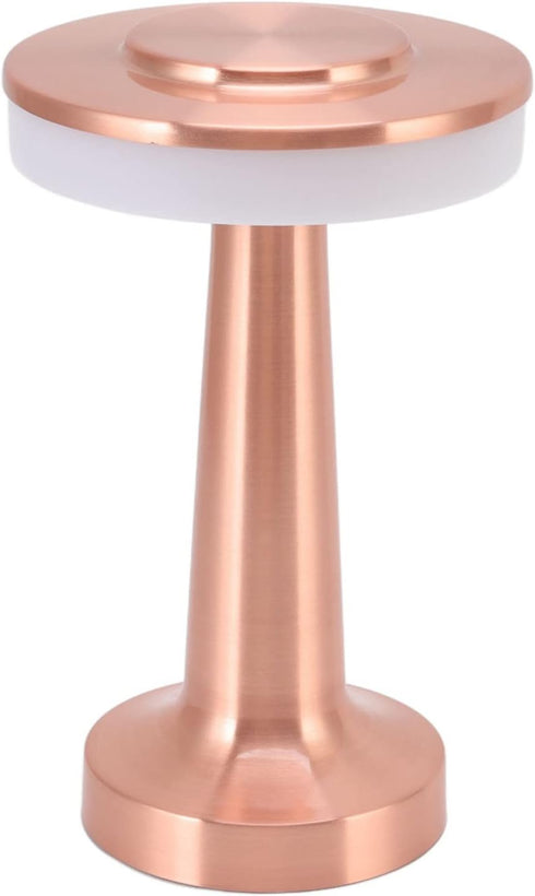ASHATA Portable LED Retro Touch Control, Modern Table Lamps, 3 Levels Color Temperature Rechargeable Night Light for Hotel Home (Copper)...