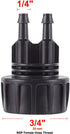 1/4 Inch Drip Irrigation Tubing to Faucet Adapter Connector, 2 Way Y Splitter for 3/4" Inch Garden Hose to 1/4 Inch Drip Irrigation Hose...