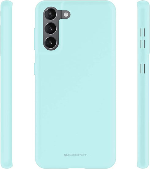 GOOSPERY Soft Feeling Jelly for Galaxy S21 Plus Case (6.7 inches) Silky Slim Bumper Case Cover (Mint)...