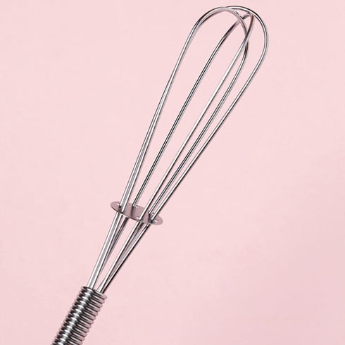 Whisks Stainless Steel Mini Wire Whisks Set of 2 Portable Stainless Steel Kitchen Tiny Whisk Egg Beater with Thick Wire for Cooking Blending Whipi...