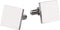 Driew Blank Square Cufflinks, Blank Cufflink for Men Stainless Steel Cufflinks Cuff Links Flat Pad Blank Setting Tray 1 Pair,Silver...