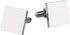 Driew Blank Square Cufflinks, Blank Cufflink for Men Stainless Steel Cufflinks Cuff Links Flat Pad Blank Setting Tray 1 Pair,Silver...