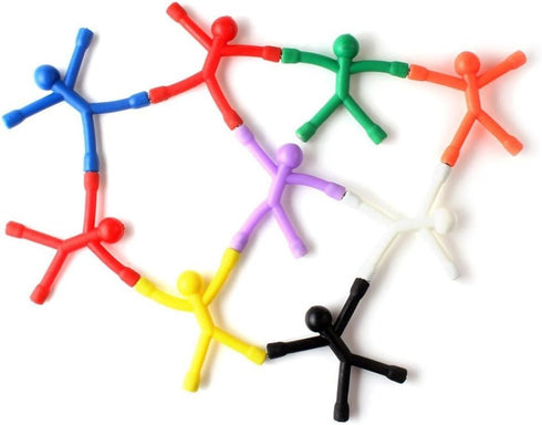 Refrigerator Magnets, 10pcs Mini Man Flexible Fridge Magnets, Cute Rubber Magnet Magnetic for Adults Office Fun Decorative Decoration (10)...