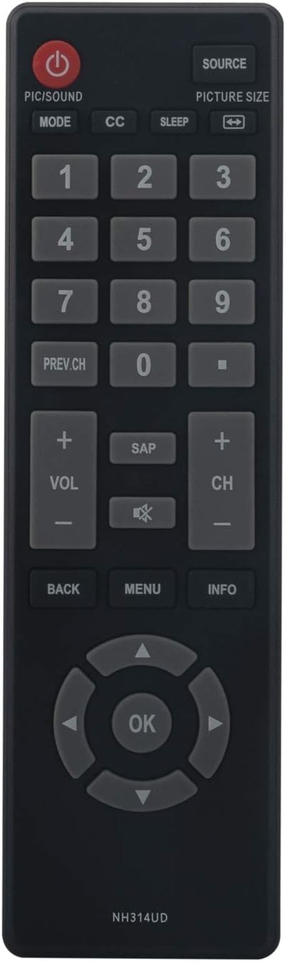 NH314UD Remote Control fit for Emerson TV Remote RTNH314UD LF503EM7F...