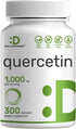 DEAL SUPPLEMENT Quercetin 1,000mg Per Serving, 300 Capsules – Healthy Immune Support Supplements, High Bioavailable Flavonoids, Natural Antioxidan...