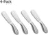 4 Pcs Spreader Knife Set, Stainless Steel Multipurpos Cheese and Butter Spreader Knives...