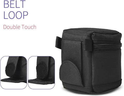 Camera Lens Case DSLR Camera Lens Bag Fits for Canon EF 28mm f1.8 EF 24mm f 2.8EF 50mm F 1.8? Nikon 35mm f1.8G 50mm f 1.8D 50mm f1.8 G50mm f 1.4 a...