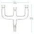 4-Way Claisen Distillation Adapter with 14/20 Joint...