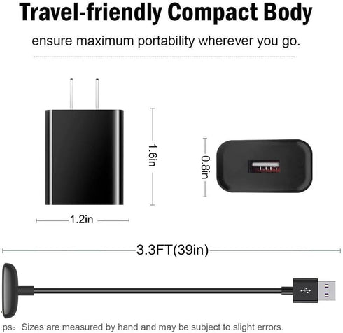 Watch Charger for Fitbit Charge 6/ Charge 5, Replacement Fitbit Luxe Charger Cable, Fitbit Luxe Special Edition Smartwatch Charging Dock, Fitbit 5...