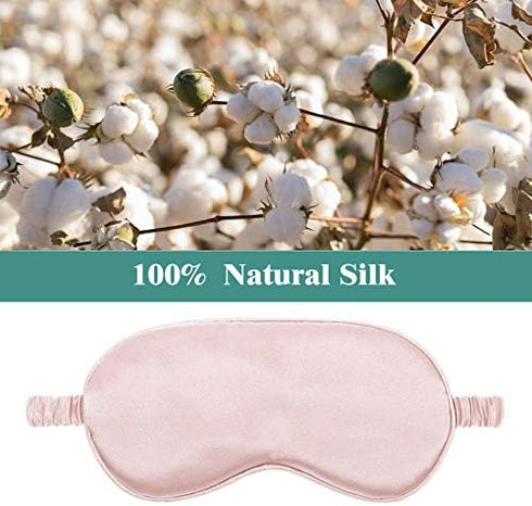 4 Pcs Silk Eye Mask Smooth Soft Satin Sleep Mask with Ear Plugs with Adjustable Strap Sleep Shading for Travel Nap Relaxation(Light Colors)...