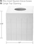 Creative Scents Polar White Tissue Box Cover Square – Decorative Tissue Holder for Bathroom, Tissue Box Holder with Wide Opening - White Bathroom ...