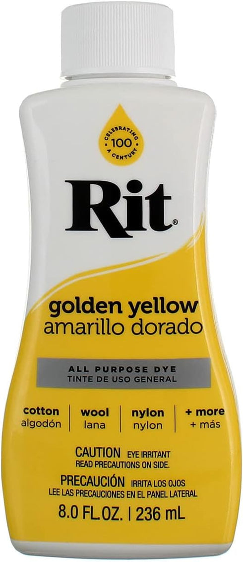 Rit Purpose Liquid Dye, Yellow, 236ml...
