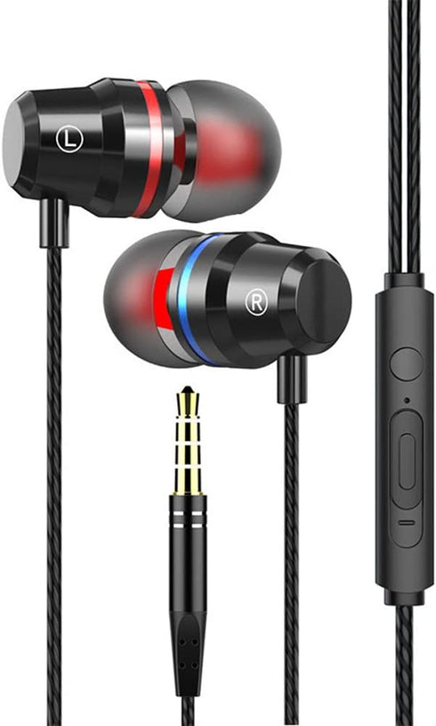 Earbuds Wired Earphones with Microphone in-Ear Headphones for Galaxy A14 A23 A13 A03s A12 A22 A32 5G A42 A52 A72 A11 A21 A51 A71 S10 Plus, Moto G ...