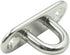 10Pcs M5 Eye Plate, Marine Oval Buckle Fixed Plate Seat Rope Pull Ring Oval Door Buckle 304 Stainless Steel 1.8 Inch Length...