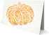 Fancy Pumpkin Stencil, 8 x 6.5 inch (L) - Decorative Halloween Thanksgiving Vegetable Pumpkin Stencils Template for Painting...