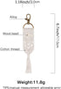 Macrame Keychains Boho Bag Tassels Handcrafted Accessory for Car Key...