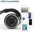 Behind The Head Headphones, itayak Bluetooth 5.0 Neckband Around Head Headphones Lightweight Small Foldable Wireless Sports Sweatproof Headset wit...
