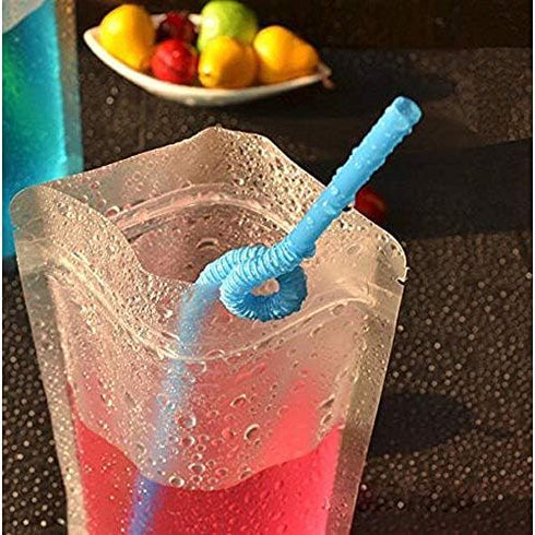 Clear Zipper Stand Up Pouch Bag,100Pcs 7.0x10.2 Heat Sealable Zip Lock Snack Food Tea Packing Pouches (7.0W x 10.2L, 100)...