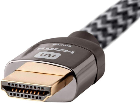 Monoprice 4K Braided High Speed HDMI Cable - CL3 In Wall Rated, YCbCr 4:4:4, 18Gbps, Active, 20 Feet, Gray...