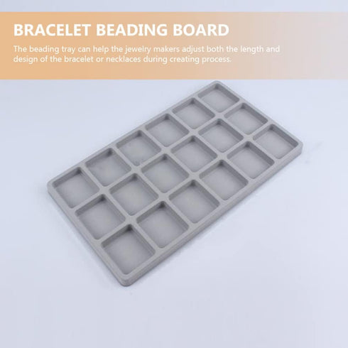 Beavorty Decorative Tray Decorative Tray Jewelry Tray 2pcs Bead Design Boards Mats Flocked Bead Board Bracelet Necklace Beading Jewelry Organizer ...
