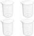 Othmro Measuring Cups 100ml/3.38oz PP Plastic Graduated Beaker Transparent for Lab Kitchen Liquids 4pcs...
