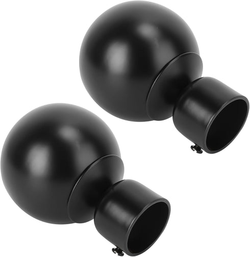 Artibetter 2pcs Roman Pole Decorative Head Curtain Pole Finials Curtain Rod Finials Drapery Finials Curtain Rod Ends End Cap Finial Curtain Rail E...