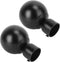 Artibetter 2pcs Roman Pole Decorative Head Curtain Pole Finials Curtain Rod Finials Drapery Finials Curtain Rod Ends End Cap Finial Curtain Rail E...