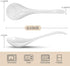 Artena Large Soup Spoons Set Of 4, 9 Inch White Ceramic Serving Asian Soup Spoons for Ramen, Pho, Chinese Long Handle Spoon, Deep Oval Hook Design...