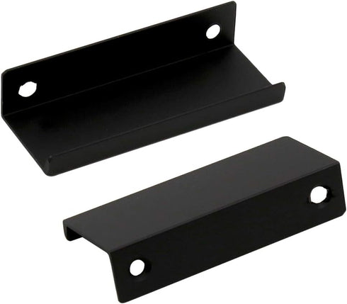 LC LICTOP 80mm/3.15" Black Mount Finger Edge Pull Concealed Handle for Home Kitchen Door Drawer Cabinet(10Pcs)...