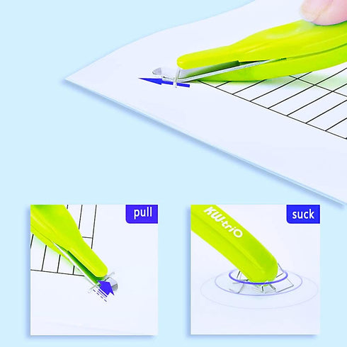 Staple Remover Professional Magnetic Easy Staple Removers Tool 3 PCS Staple Puller Remover Staple Pullers for Office, School and Home (Multicolor)...
