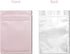 100 Pack Mylar Bags 4 x 6 Inch Resealable Smell Proof Bags Foil Pouch Flat Bag with Clear Window Pink...