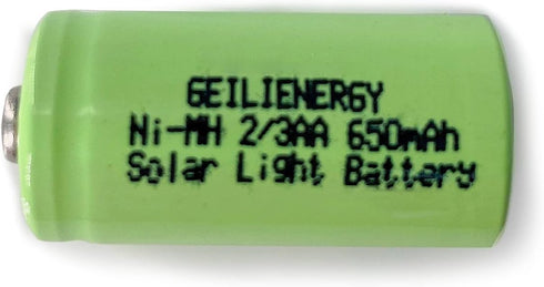 GEILIENERGY 12 PCS 2/3AA 1.2V 650mAh Ni-MH Rechargeable Batteries for High Power Static Applications Electric Mopeds, Meters, RC Devices, Electric...