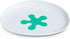 doddl Baby and Toddler Plate, Non-Slip Base, Ergonomic Toddler Dishes for Self Feeding, 1-3 Year Olds, Dishwasher Safe, BPA Free (White & Aqua)...