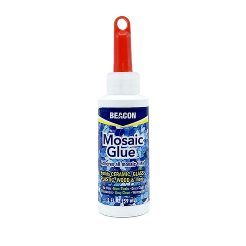 BEACON Mosaic Glue - Non-Toxic & Water Resistant, Ideal for All Tiles & Surfaces, 2-Ounce...