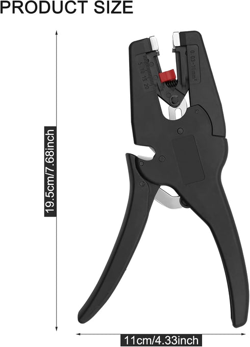 Automatic Wire Stripper/Wire Cutter, 2 in 1 Wire Stripper Tool for 32-7 AWG Wire Stripping & Cutting, for Electric,Automotive,Industrial, Length R...
