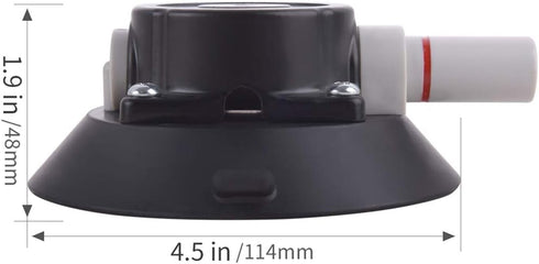 IMT 4.5" Vacuum Suction Cup Mounting Base with 1/4"-20 Female Thread, Air Pump Car Camera Suction Holder, Glass Sucker/Car Sucker for Camera...