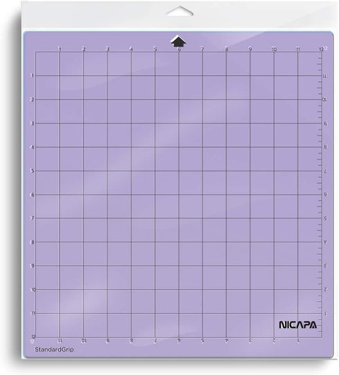 Nicapa Replacement Cutting Mat for Silhouette(12x12 inch 3pack-Standardgrip?Lightgrip?Stronggrip) Adhesive&Sticky Non-Slip Flexible Square Gridded...