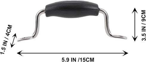 EXCEART Pot Cover Handles Pot Side Handles Replacement Pot Handle Grip Pot Side Handles Kitchen Cookware Supplies (Black) Metal Pot Lid Replacemen...