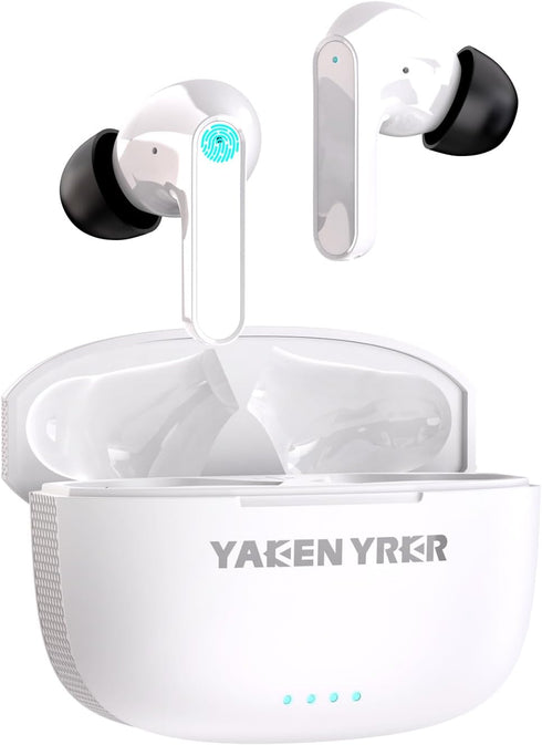 Wireless Earbuds,Bluetooth 5.3 Earbuds IPX5 Waterproof,Earphones with Wireless Charging Case,Light-Weight Headphones Built-in Microphone Call Nois...