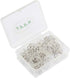 50 Pieces Upholstery Tacks, Twist Pins for Slipcovers and Bedskirts Clear Head Screw Nail Spiral Bed Skirt Pins...